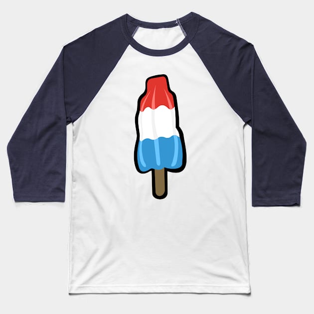 Cool Down Firecracker Delight Baseball T-Shirt by GR8DZINE